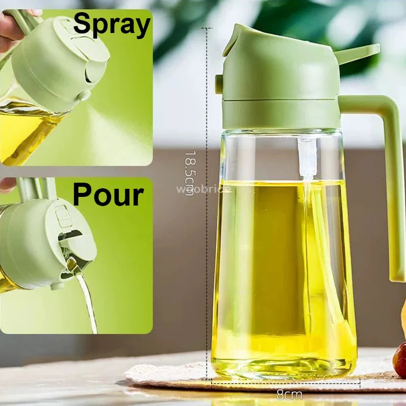 2 in 1 Spray for Olive Oil Spray Bottle 