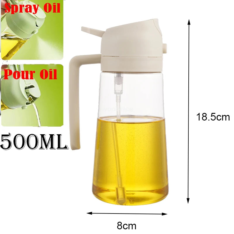 2 in 1 Spray for Olive Oil Spray Bottle 