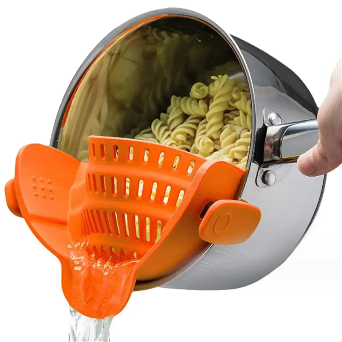 Adjustable Silicone Clip-On Strainer